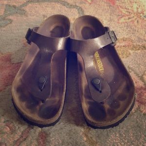 Birkenstock Gizeh Bronze Birko-flor Cork Sandal